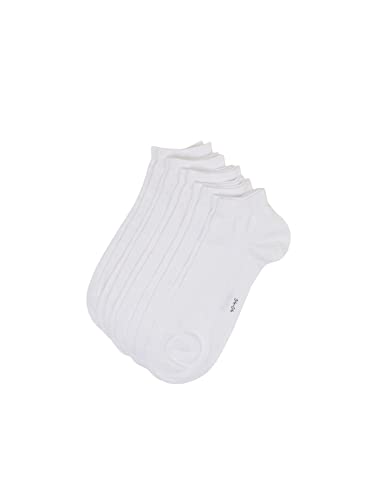 ESPRIT Mężczyźni Skarpety do trampek Solid 5-Pack M SN Bawełna krótkie jednokolorowe 5 Pak, Biały (White 2000), 40-46