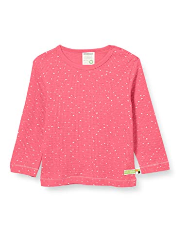 loud + proud Dziecięca koszulka dziewczęca gofr dzianina organiczna bawełna top z długim rękawem