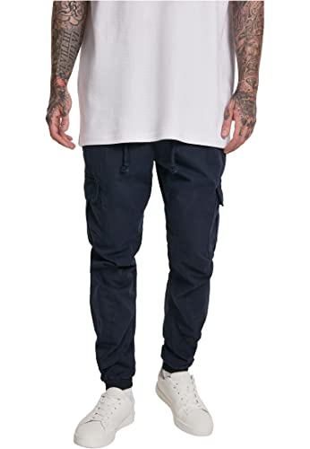 Urban Classics Men's Spodnie Męskie Cargo, Niebieski (Navy), Rozmiar L