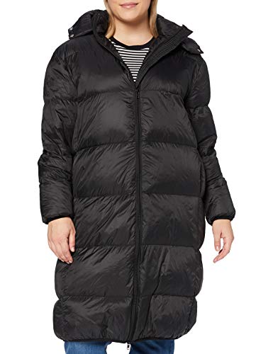 SPARKZ COPENHAGEN Długi płaszcz damski Pretty Puff, Czarny (czarny 099), XL