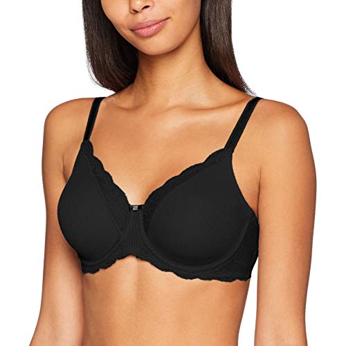 Triumph Damski nowoczesny biustonosz z fiszbinami, czarny (black 0004), 80B