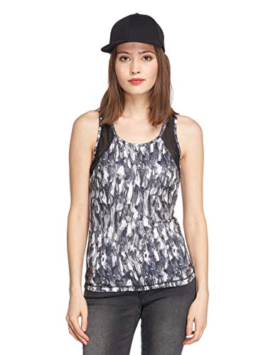 Urban Classics Damski top Ladies Active Graphic Top, szary (Grey 00111), XS