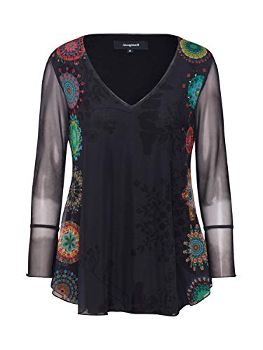 Desigual T-shirt damski Ts_brulé, czarny (Negro 2000), XS