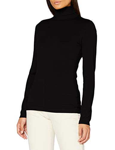 Urban Classics Damska bluza damska Basic Turtleneck, czarny, XS