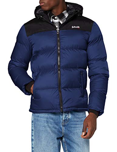 Schott NYC Męska kurtka UTAH2, królewski błękit, L, królewski błękit, L