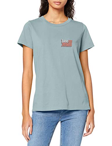 Lee Damska koszulka Crew Neck Tee, Faded Blue, S