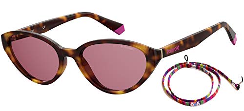 Polaroid PLD 6109/S 0T4 HAVANA PINK, 53, CAT EYE/BUTTERFLY, Polarized