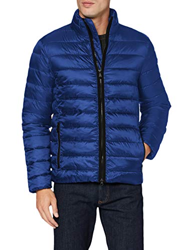 Geox Męska kurtka M Dennie Short JKT (Quilted Jacket, Blue Ink/Slate Brown, XXL