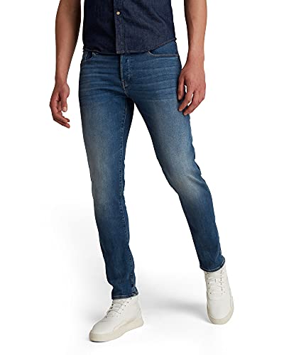 G-STAR RAW 3301 Slim Fit spodnie męskie, Niebieski (Vintage Medium Aged 51001-8968-2965), 24W / 26L