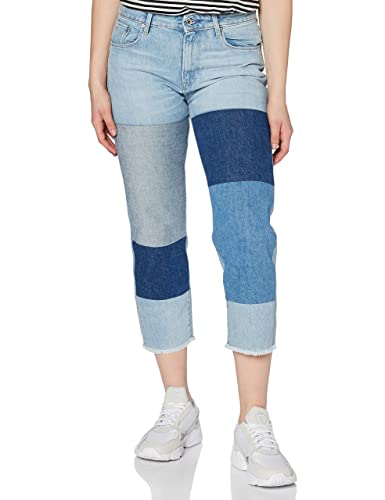 G-STAR RAW Dżinsy damskie 3301 Mid Waist Boyfriend RippedG-STAR RAW 3301 Mid Waist Boyfriend Ripped, niebieski (Lt Aged Patched 7113-5439), 30W x 32L