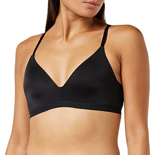 sloggi Damski biustonosz WOW Comfort 2.0 P, wyściełany biustonosz, Foundation Nude, L plus, czarny, S