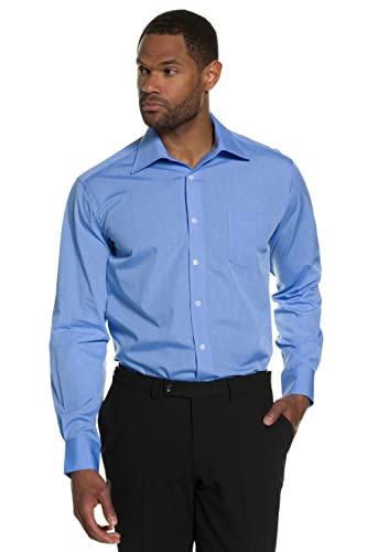 JP 1880 Męska koszula w dużych rozmiarach, duże rozmiary, rozmiary L-8XL, biznesowa, kołnierz Vario, do 8XL, Comfort Fit 703633, jasnoniebieski, 5XL