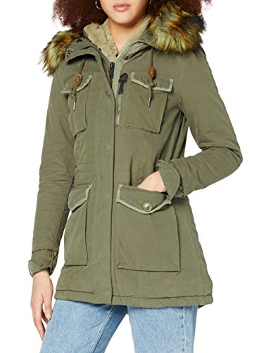 Schott NYC Kurtka damska Jkthallw, zielony (Khaki 14), S