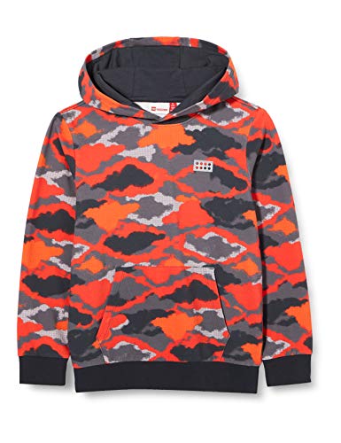 Lego Wear Chłopięca bluza z kapturem Explorer z kapturem, 965 Dark Grey, 110 cm