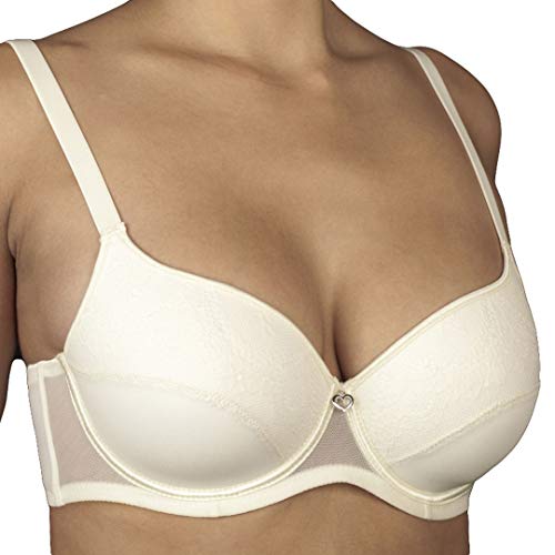 Selene Damski biustonosz Antonella z fiszbinami, kość słoniowa (marfil), 90 (rozmiar producenta: C.105)