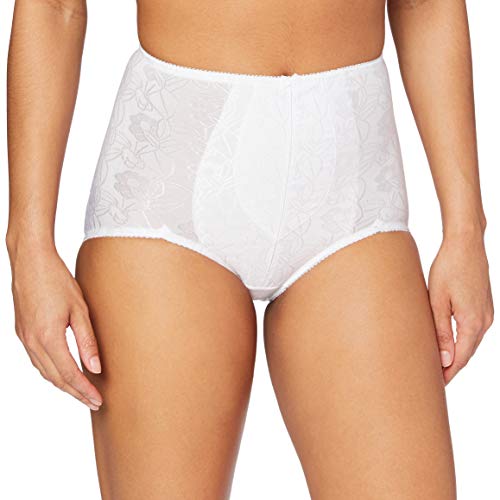 Sassa Damskie figi gorsetowe, żakardowe, biały, 40