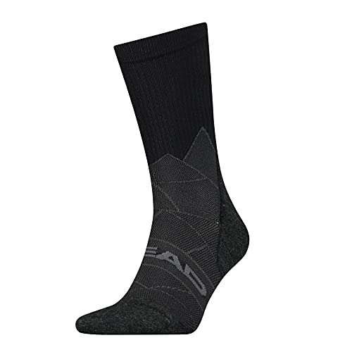 HEAD Skarpety trekkingowe unisex, czarny/czerwony, 35-38 EU