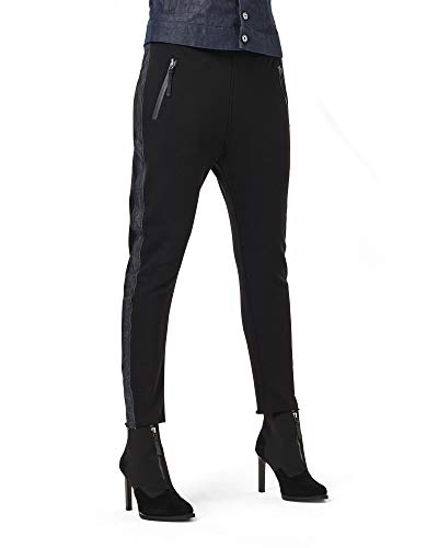 G-STAR RAW Fabric Mix Tapered damskie spodnie do biegania, Czarny (Dk Black D18568-a612-6484), L