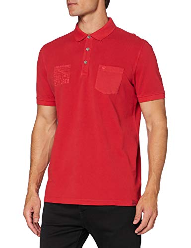 camel active Camel Active męska koszulka polo z krótkim rękawem, czerwona, L, czerwony, L