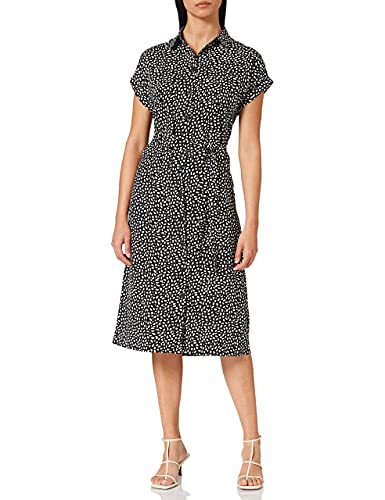 Only Kobiety Onlhannover S/S Shirt Dress Noos Wvn Sukienka, Czarny/Wielokolorowy, 40