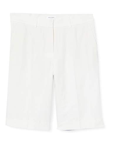 Gerry Weber Damskie spodnie bermudy, klasyczny krój, off-white, 40 PL