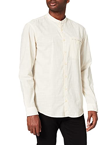 Camel Active Męska Koszula Rekreacyjna, Żółty Dirty Yellow 61, S
