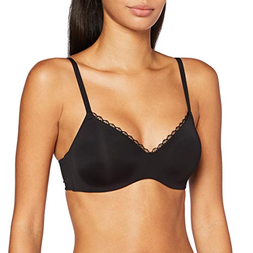 Maidenform Damski biustonosz Pure Comfort Soft Cup, czarny, XXL