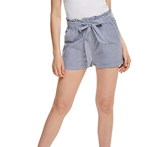 ONLY Szorty damskie, wielokolorowy (Medium Blue Denim Stripes: W/Stripes), XS