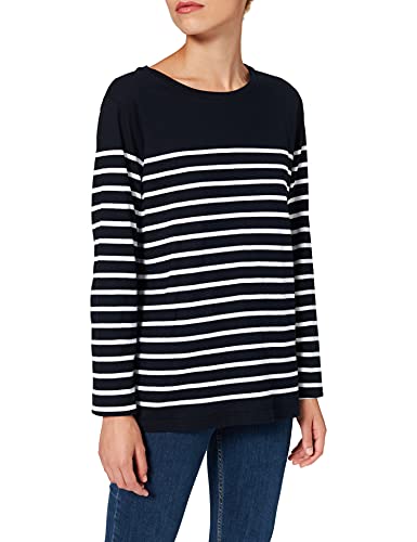 Armor Lux Damski sweter Marinière Port-Louis Héritage Femme, Wielokolorowa (Bi8 Rich Navy/Blanc Bi8), 34 (Rozmiar Producent:0)
