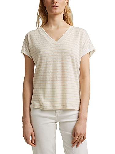 ESPRIT Collection T-shirt damski, 295/kremowy beżowy, M
