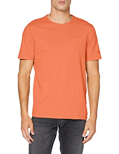 camel active T-shirt męski, Pomarańczowy (Orange Core 42), S