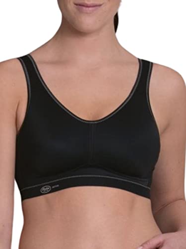 Anita Active Damski biustonosz sportowy Light & Firm, czarny (schwarz 001), 100C