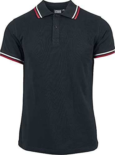 Urban Classics Męska koszulka polo z podwójnym paskiem