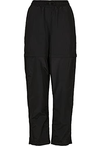 Urban Classics Damskie spodnie ze zdejmowanymi nogawkami, funkcjonalne damskie spodnie sportowe, damskie spodnie sportowe, Shiny Crinkle nylon Zip Pants, rozmiary XS - 5XL