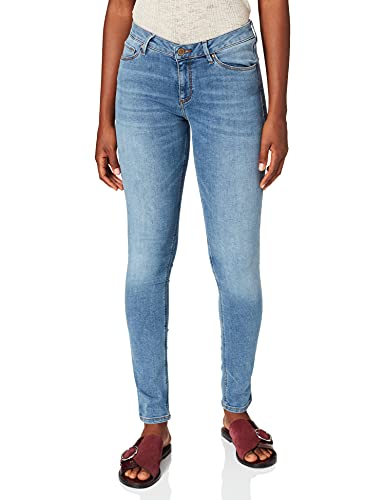Cross Dżinsy damskie Alan Skinny, niebieski (Mid Blue Used 123), 32W / 32L