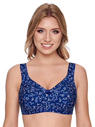 Susa Damski biustonosz bez fiszbin, niebieski (niebieski z nadrukiem 299), 115F