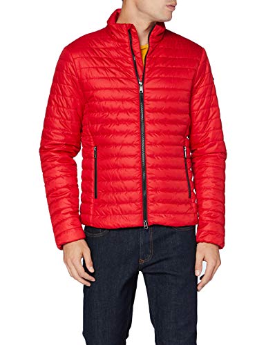 Geox Męska kurtka M Wilmer Short JKT Quilted, czerwony (Ribbon Red), 48