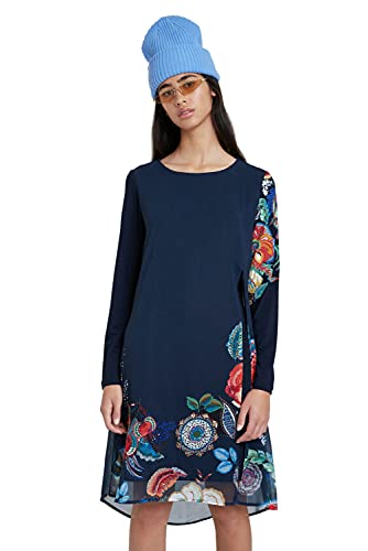 Desigual Sukienka damska Vest_Siena Casual, niebieski, XS