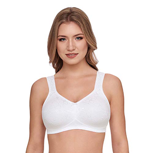 Susa Damski Comfort + biustonosz, biały, 80G