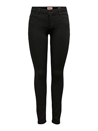 ONLY Jeansy damskie skinny, Czarny (czarny denim czarny denim), 27W / 34L