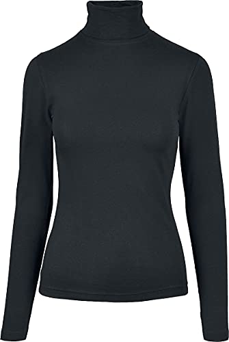 Urban Classics Damska koszulka Basic Turtleneck L/S, czarny, L