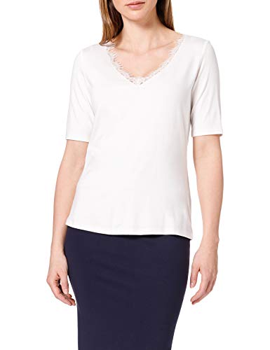 ESPRIT Collection T-shirt damski, 110/Off White, XXL