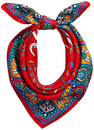 Roeckl Damski szalik Elephant Garden, Multi Red, jeden rozmiar
