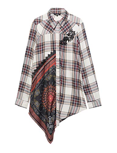 Desigual Damska koszula Cam, Beżowy (Crudo Beige 1008), XS