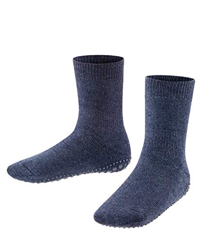 FALKE Uniseks - dzieci Kapcie Catspads K HP Bawełna, Wełna Merynosa z wypustkami na podeszwie 1 Para, Niebieski (Dark Blue 6680), 35-38 (9-12 lata)