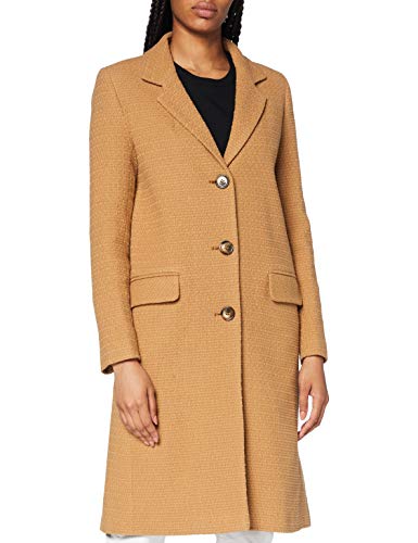 Helene Berman Damski płaszcz wełniany College Coat, brązowy, M