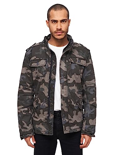 Brandit Britannia letnia kurtka męska w stylu vintage, przejściowa, wojskowa kurtka outdoorowa, ciemne moro, 4XL