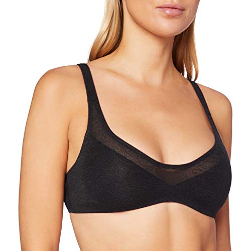 Sloggi Oxygene Infinite Soft Bra biustonosz bez fiszbin, czarny, S