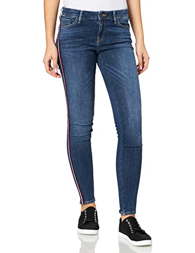Cross Damskie spodnie jeansowe Giselle, Niebieski (Dark Blue 081), 26W