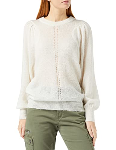 SPARKZ COPENHAGEN Damski sweter z dzianiny Hera, Złamana biel (złamana biel 002), M